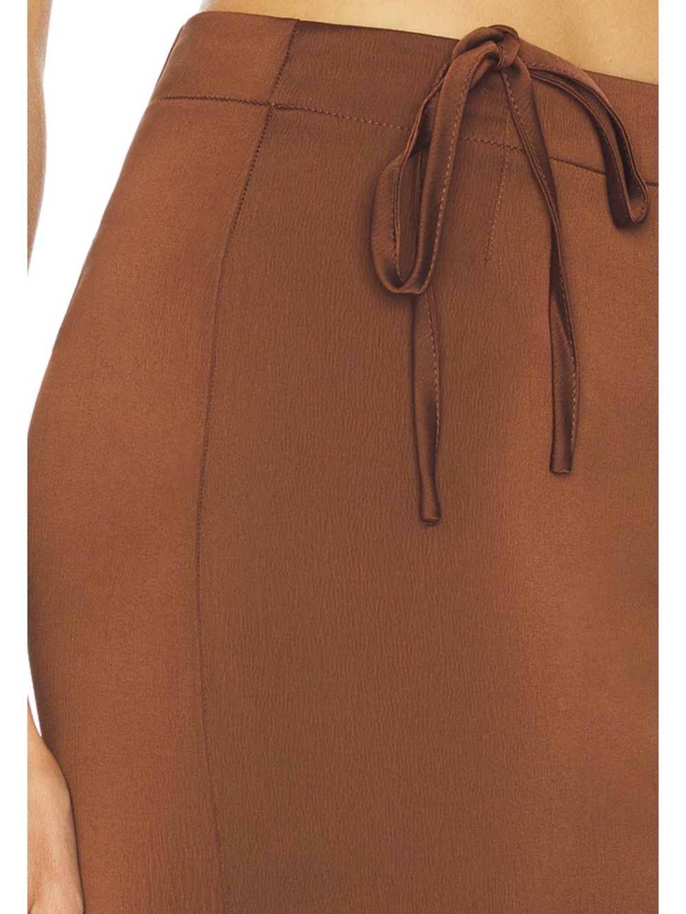 NWT Free People Rosetto Column Maxi Skirt Chocolate Brown Size 10 - Picture 6 of 8